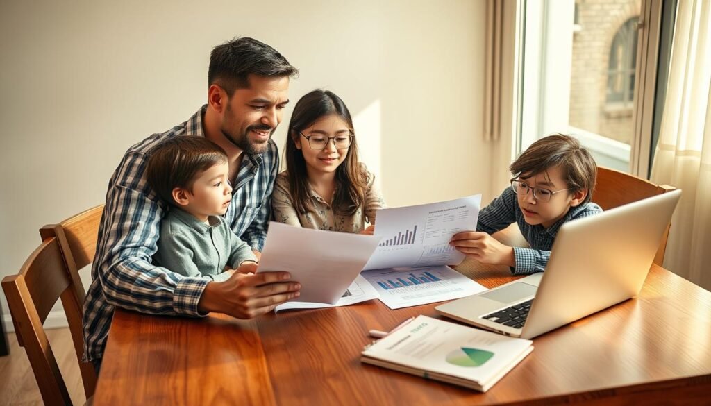 Finanzen und Familie Planung